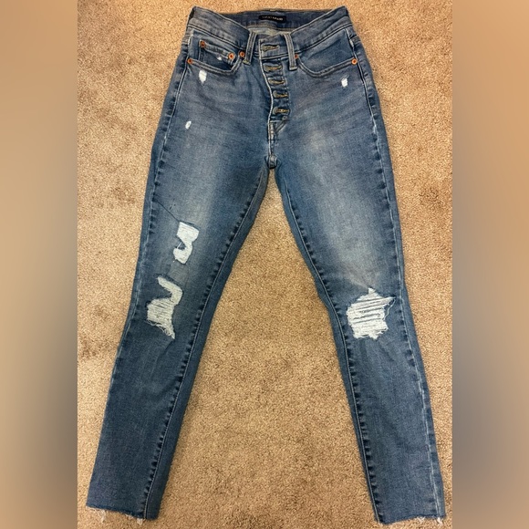 Lucky brand high-rise skinny Bridgette, like new. - Picture 1 of 5